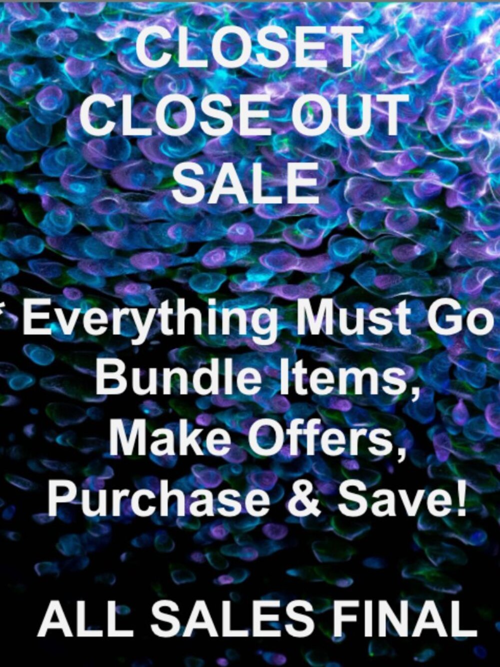 CLOSET CLOSING SOON SALE - https://poshmark.com/closet/lb0035